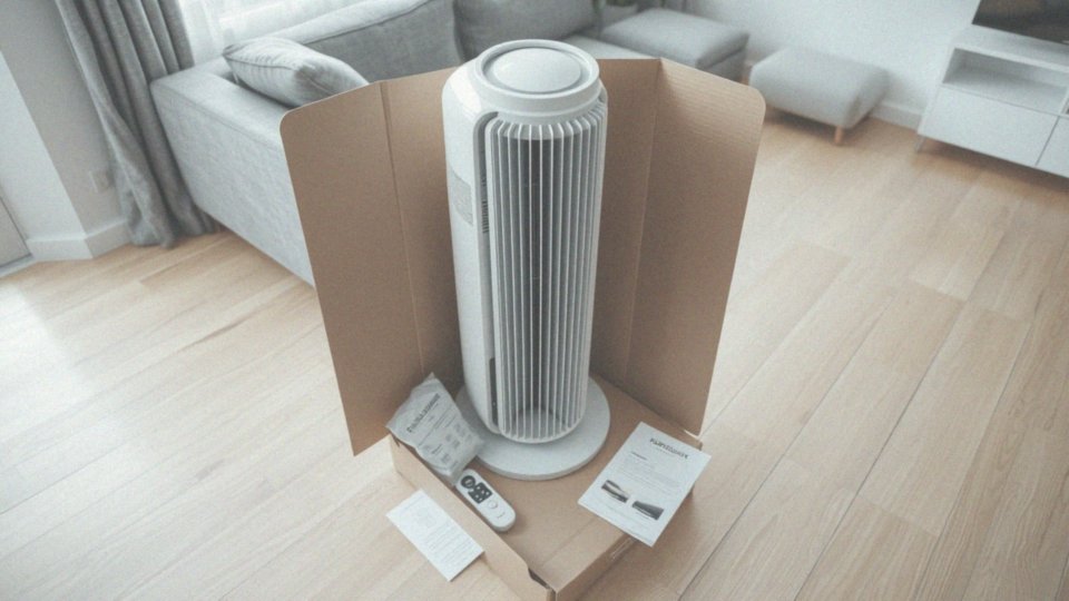 Jak wygląda unboxing wentylatora kolumnowego?