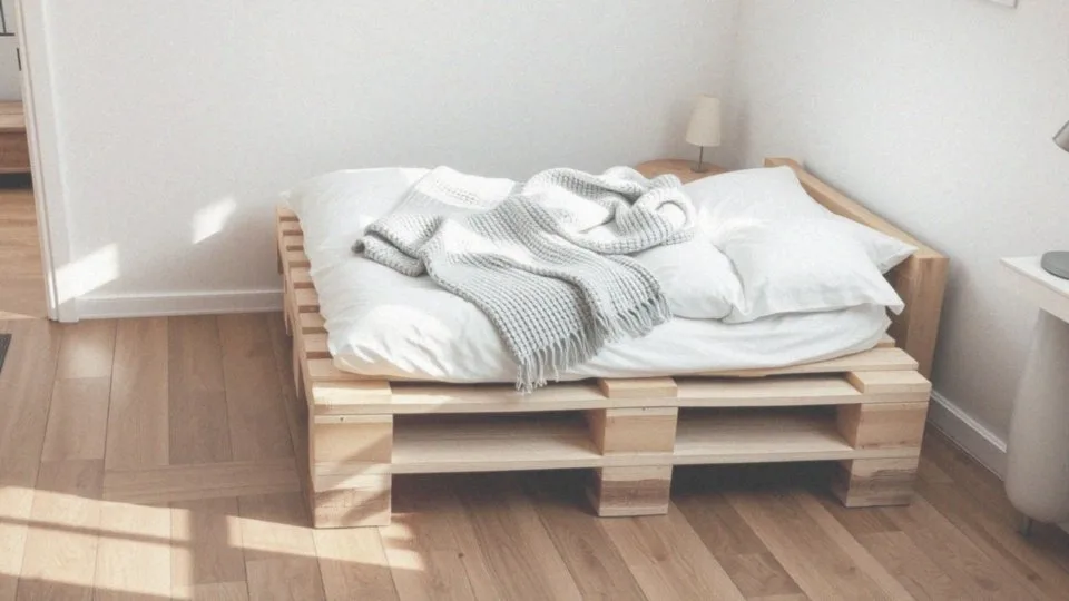 Łóżko z palet 140×200 – funkcjonalność i styl w nowoczesnym wnętrzu